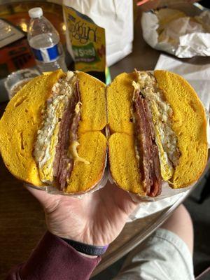 Pork Roll Egg and Cheese Sandwich