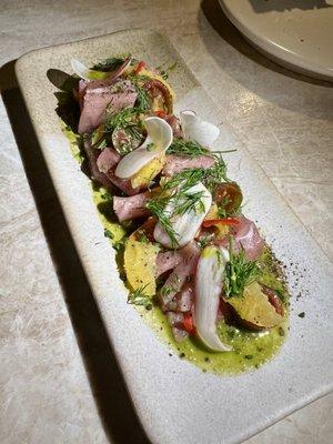 Killer tuna carpaccio