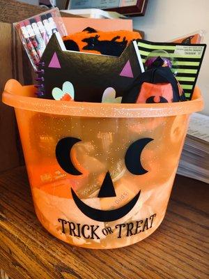 Time for our Halloween raffle.  Four tenants who paid rent on time will be randomly selected to win Halloween treats.