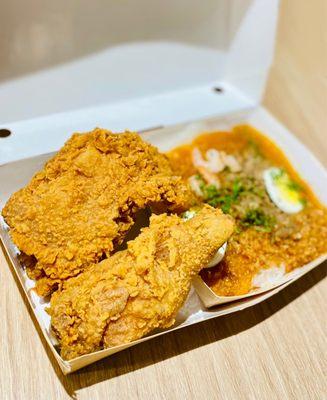 2 Piece ChickenJoy with Palabok Fiesta