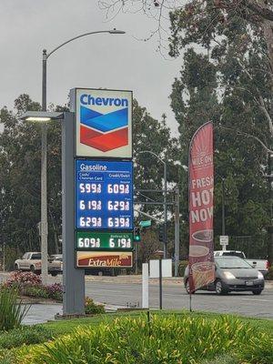 Gas prices 3-31-2022