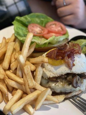 The O.G. Burger with fried egg