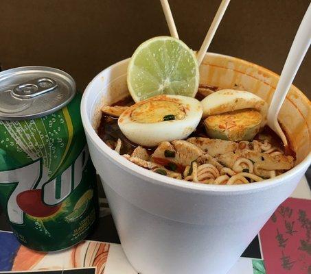 Spicy Ramen with chicken and egg