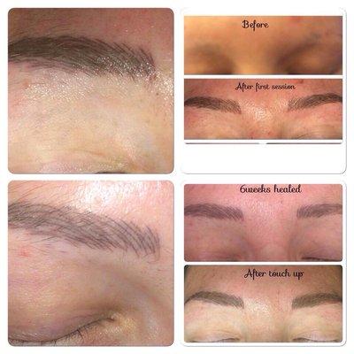 Healed Microblading