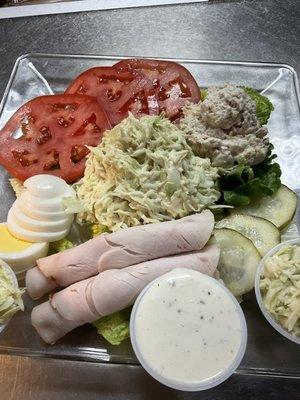 Light salad plate