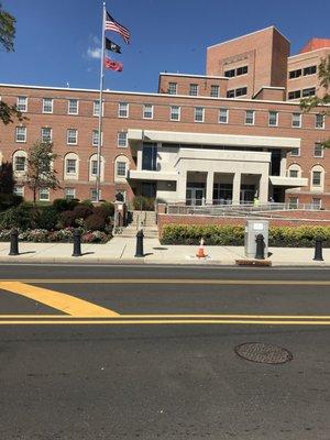 County building directly across from the secure ballot Dropbox