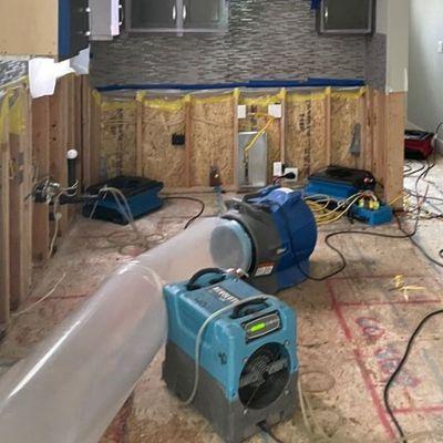 Oregon Restoration mitigation project: Kitchen flooding