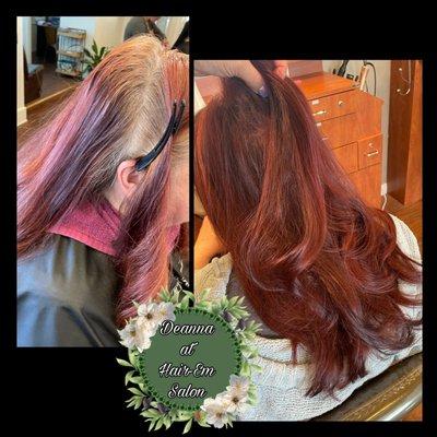 Rich in reds Root touchup