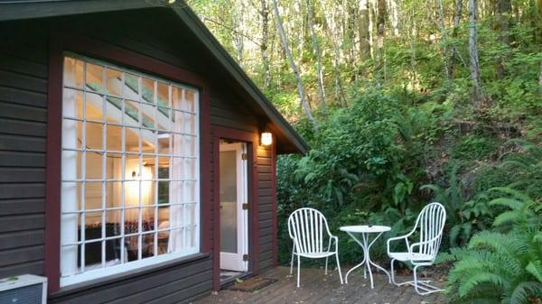 Our  cottage and private deck