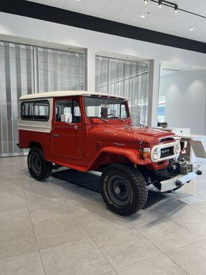 Display car in their lobby