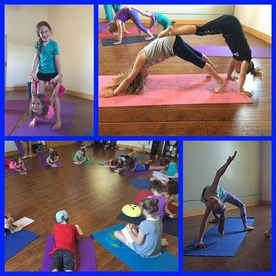 Fun in our kid's yoga classes!