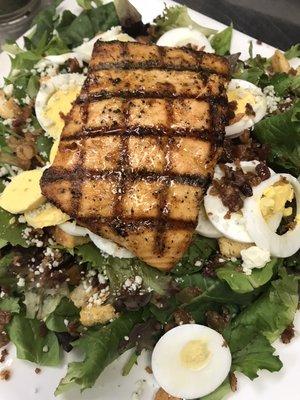 Cobb Salad with Grilled Salmon