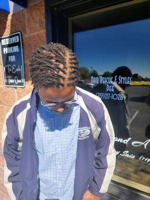 Starter Locs, Interlocs 
 Loc retwist