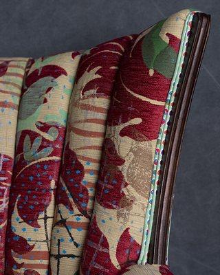 detail of hand designed fabric