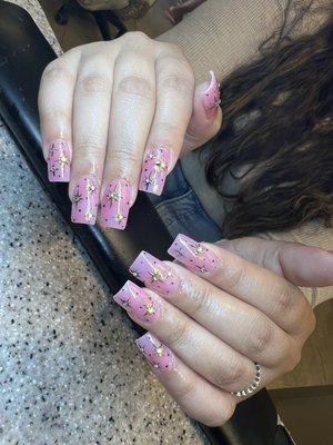 Jelly nails with stars