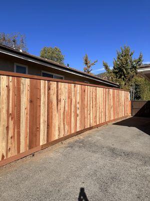 Driveway fence