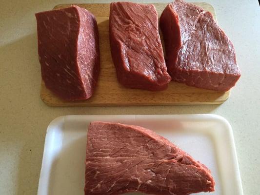 4pd of London Broil with the fat trimmed