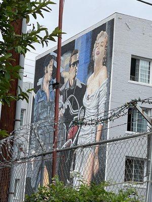 Grease John Travolta & Olivia Newton John Wall Mural