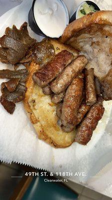 Large portion Cevapi