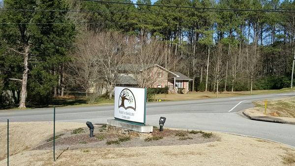 North Shelby County Library - exterior signage