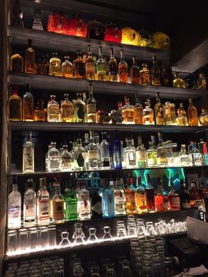 An impressive tequila selection!