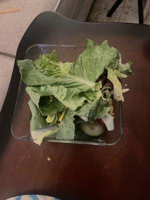 My side salad.