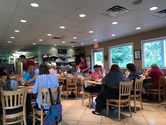 Inside restaurant