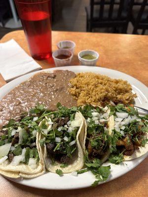 Street taco plate