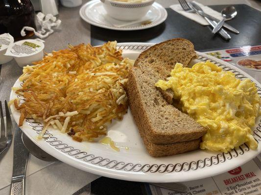 All Star Special Double Eggs with Cheese, Double Hashbrowns