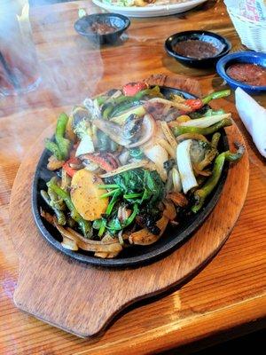 Veggie fajitas