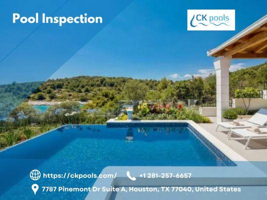 Trust the professionals at CK Pools for a thorough assessment of your pool's functionality and structural integrity.