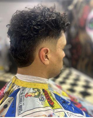 Burstfade mullet