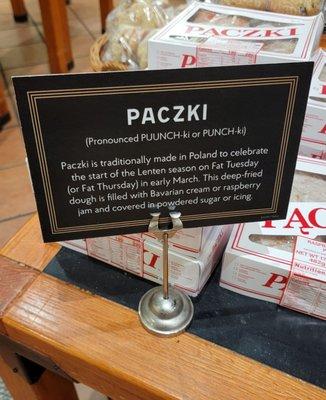 Paczki - my Lenten treat from the Fresh Market in Vero Beach.