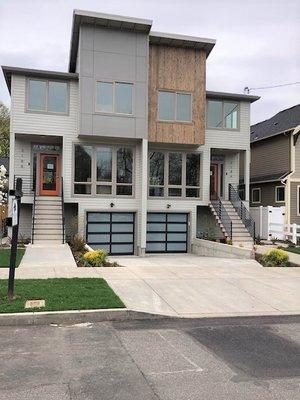 Siding, new construction. Portland, OR.