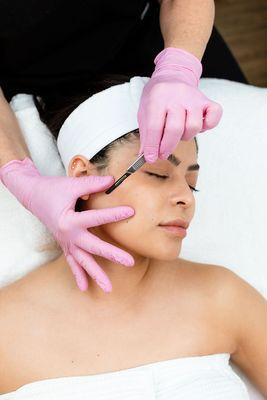 Dermaplaning facial at SkinSpirit