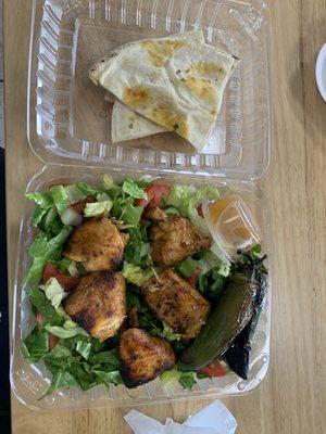 Chicken Kabob Salad