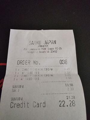 Charging an Extra .50 each For Fried Rice which wasn't that Good, nor the Food!