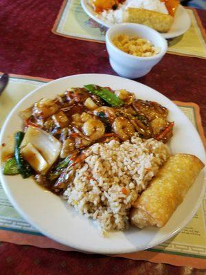 Shrimp in Garlic Ginger Sauce Lunch