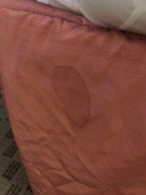 Bed skirt stain - yuck