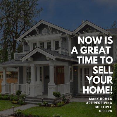 Multiple offers in less time at higher prices.  Don't wait...It won't stay a Seller's market much longer