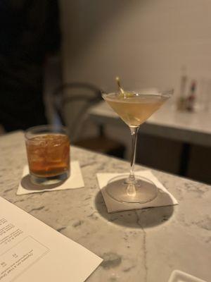 Manhattan & Dirty Martini