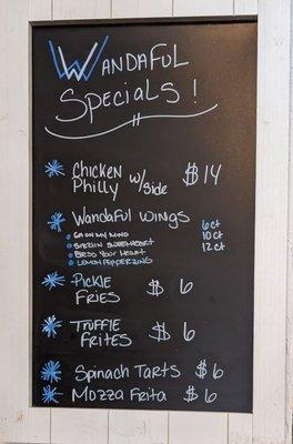 Specials! And I was told that this would be part of the update menu soon!