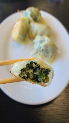 Interior of Spinach, Tofu, and Vermicelli Dumpling  06-30-2021