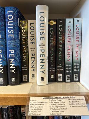 Louise Penny selections.