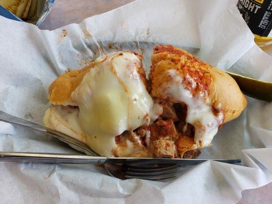 Italian meatball sandwich