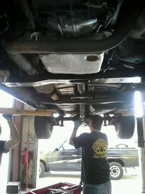 Fixing a trany gasket