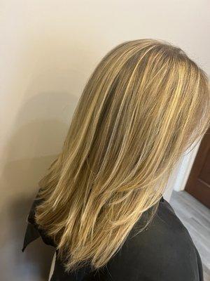 Blonde balayage done by Stylist Ellen