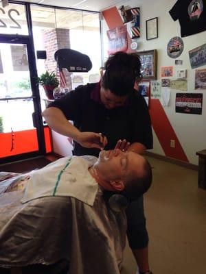 Need a old fashion razor shave??