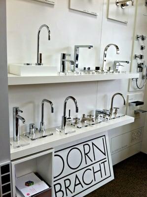 Proud to display Dornbracht for you to touch and feel these amazing German designs.