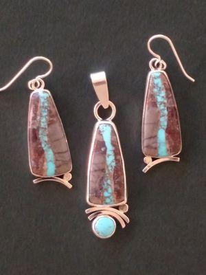 A Bisbee turquoise set.